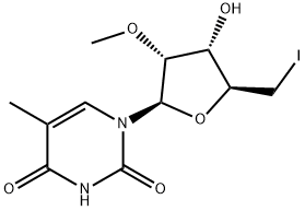 5'-Deoxy-5'-iodo-2'-O-methyl-5-methyluridine Structure