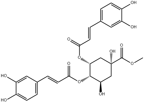 4,5-O-二咖啡酰基奎宁酸甲酯,188742-80-5,结构式