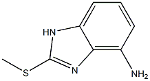 1H-Benzimidazol-4-amine,2-(methylthio)-(9CI) Struktur