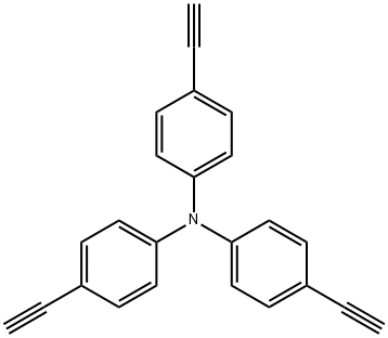 Tris(4-ethynylphenyl)amine Structure