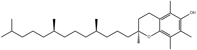 (2S, 4'R, 8'R)-α-Tocopherol Structure
