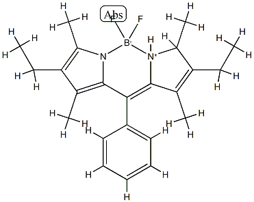 2,8-Diethyl-1,3,5,7-tetramethyl-9-phenylbipyrromethene difluoroborate 99% (HPLC) Struktur