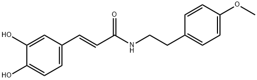 CAFFEOYL-METHYLTYRAMINE, N-O-(SH), 189307-47-9, 结构式