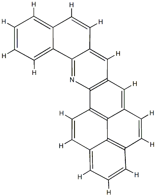 ベンゾ[h]フェナレノ[1,9-bc]アクリジン 化学構造式