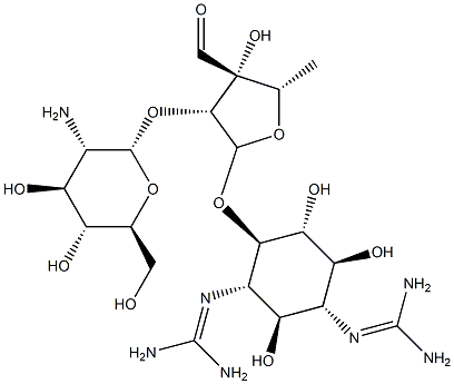 4-O-[2-O-(2-Amino-2-deoxy-α-L-glucopyranosyl)-5-deoxy-3-formyl-α-L-lyxofuranosyl]-N,N'-bis(aminoiminomethyl)-D-streptamine|