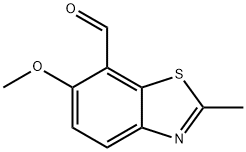 7-Benzothiazolecarboxaldehyde,6-methoxy-2-methyl-(9CI) Struktur
