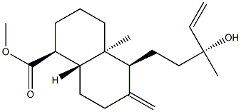 13-Hydroxylabda-8(17),14-diene-19-oic acid Struktur