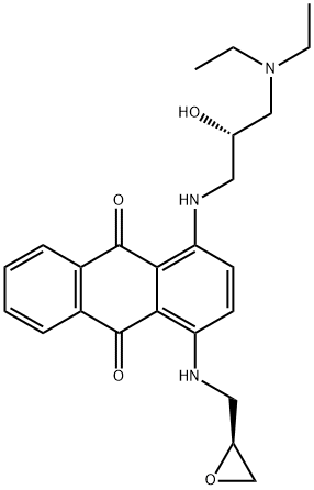 1-[[(2S)-3-(二乙基氨基)-2-羟基丙基]氨基]-4-[[(2S)-2-环氧乙烷基甲基]氨基]-9,10-蒽醌,1909226-00-1,结构式