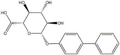 Glucopyranosiduronic acid, 4-biphenylyl, beta-D- Structure