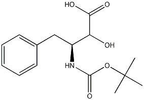 Boc-(2RS,3S)-AHPA, Struktur