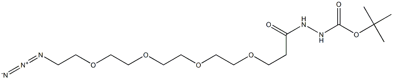 Azido-PEG4- Boc-Hydrazide, 1919045-01-4, 结构式