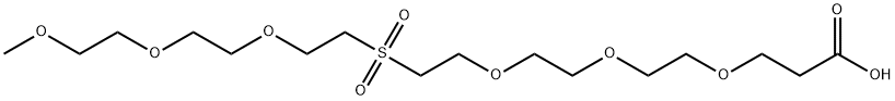m-PEG3-Sulfone-PEG3-acid Structure