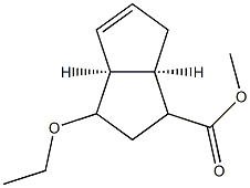 1-Pentalenecarboxylicacid,3-ethoxy-1,2,3,3a,6,6a-hexahydro-,methylester,(3aR,6aS)-rel-[partial]-(9CI) Structure