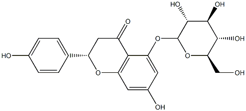 Naringenin 5-O-β-D-glucopyranoside Struktur