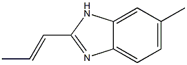 1H-Benzimidazole,5-methyl-2-(1-propenyl)-(9CI) Struktur