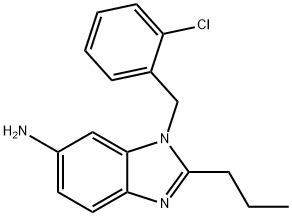 1-(2-Chlorobenzyl)-2-propyl-1H-benzo[d]imidazol-6-amine Structure