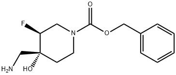 (3S,4R)-苯甲基 4-(氨基甲基)-3-氟-4-羟基哌啶-1-甲酸基酯,1932002-54-4,结构式
