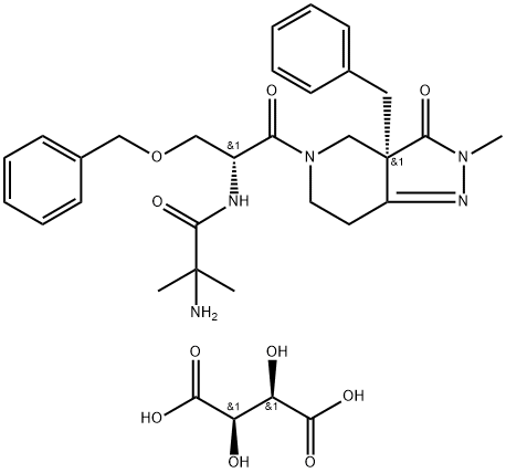卡普瑞林酒石酸盐 结构式