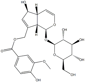 10-O-香草酰杜仲甙 结构式