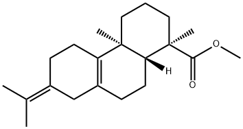 Abieta-8,13(15)-diene-18-oic acid methyl ester Struktur