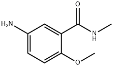 5-氨基-2-甲氧基-N-甲基苯甲酰胺 结构式