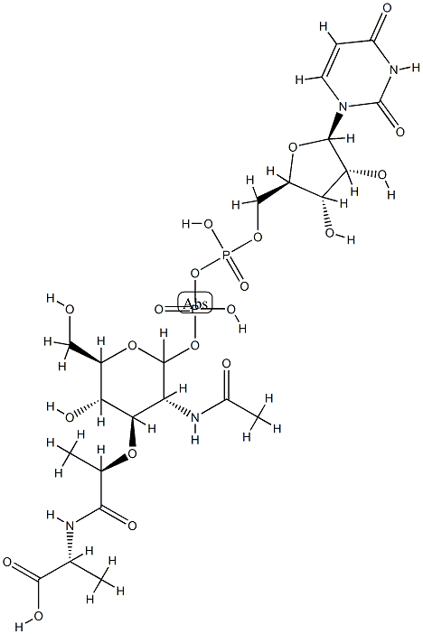 UDP-N-acetylmuramylalanine Struktur
