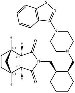 顺式鲁拉西酮盐酸盐, 194861-82-0, 结构式