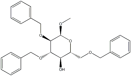 Methyl 2,3,6-tri-O-benzyl-α-D-glucopyranoside Structure