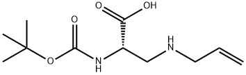 (S)-3-(allylamino)-2-(tert-butoxycarbonylamino)propanoic acid Struktur