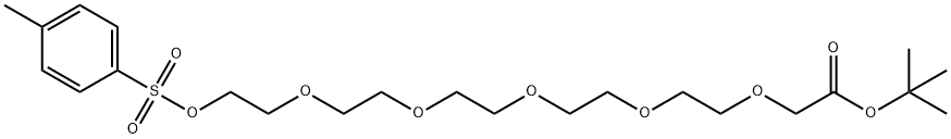 Tos-PEG5-CH2COOtBu 结构式