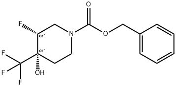 Cis-Benzyl 3-Fluoro-4-Hydroxy-4-(Trifluoromethyl)Piperidine-1-Carboxylate(WX641180) Struktur