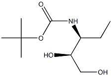 D-erythro-Pentitol, 1,2,3-trideoxy-3-[[(1,1-dimethylethoxy)carbonyl]amino]- Struktur