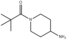 1-(4-氨基哌啶-1-基)-2,2-二甲基丙烷-1-酮,195390-63-7,结构式