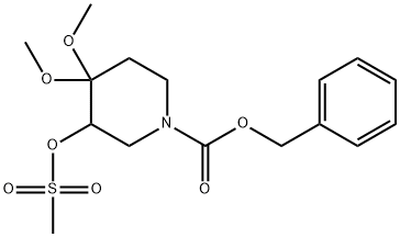 Benzyl 4,4-Dimethoxy-3-((Methylsulfonyl)Oxy)Piperidine-1-Carboxylate(WXC02055),1956306-17-4,结构式