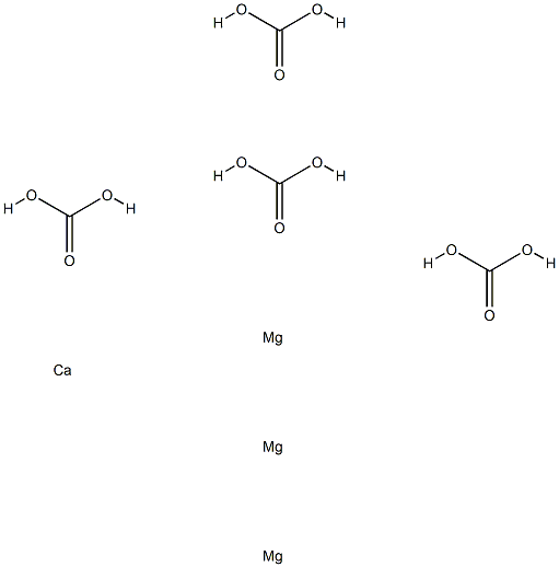 碳酸钙镁,19569-21-2,结构式