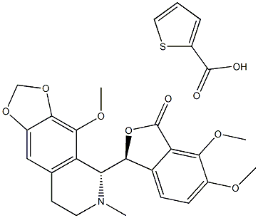 Narcotine, 2-thiophenecarboxylate Struktur