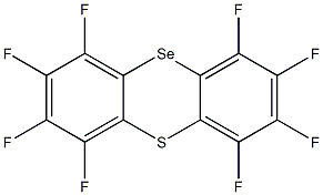 Octafluorophenothiaselenin Struktur