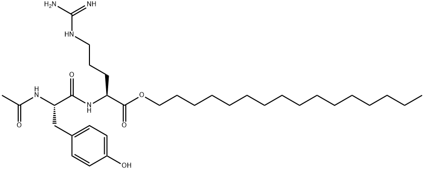 アセチルジペプチド-1セチル 化学構造式
