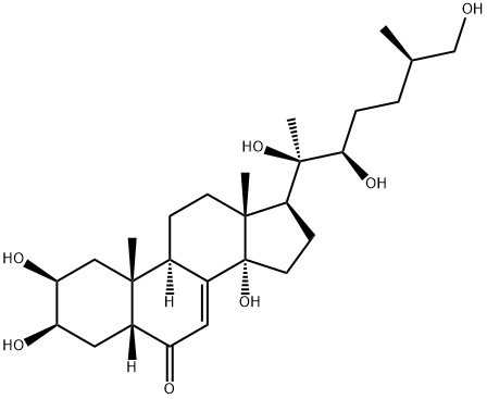 25R-牛膝甾酮,19682-38-3,结构式