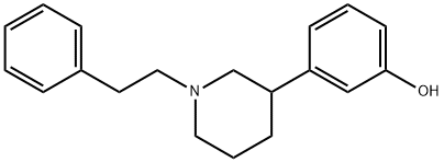 3-(3-hydroxyphenyl)-N-(2-phenethyl)piperidine Structure