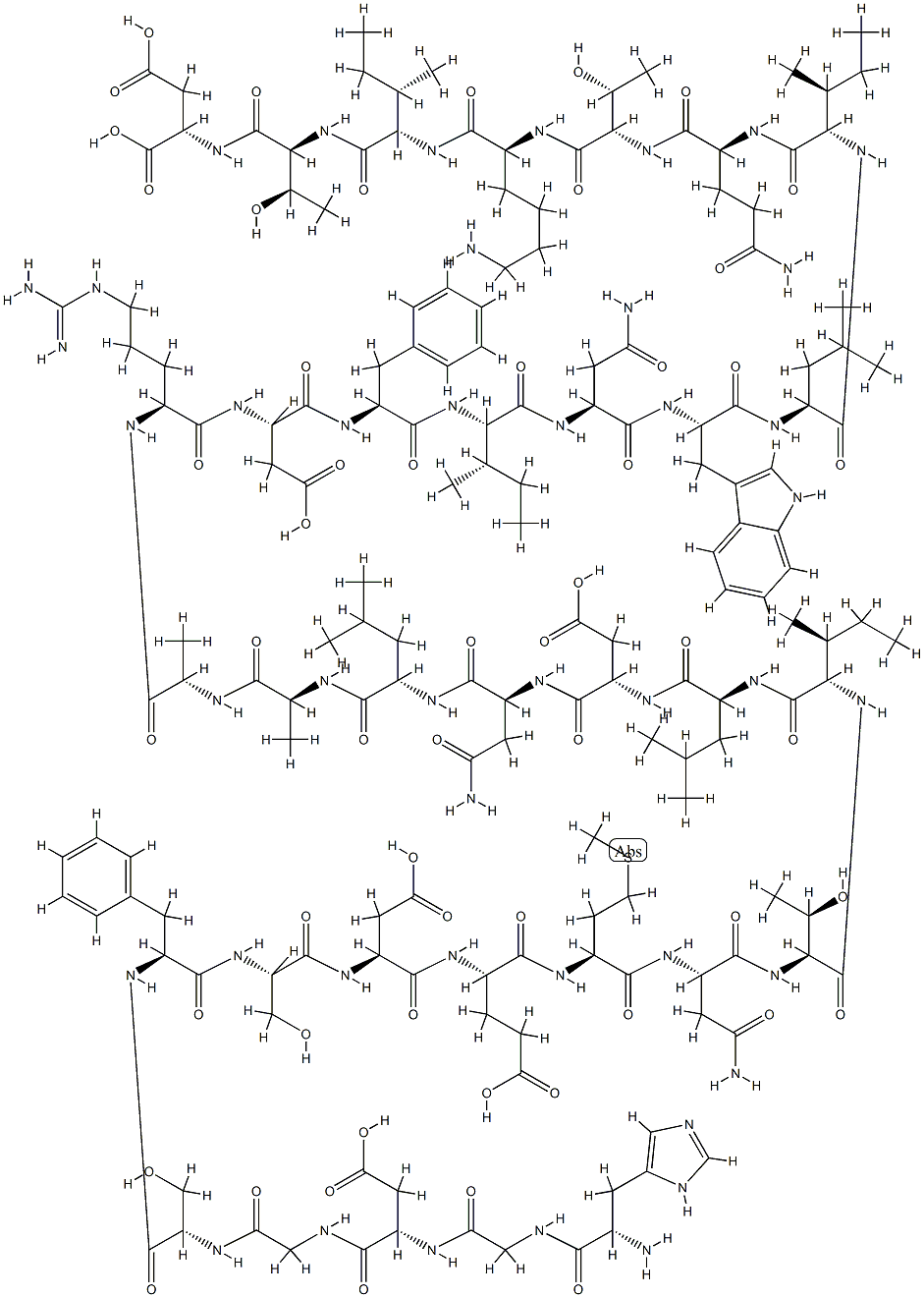 テデュグルチド（遺伝子組換え） 化学構造式