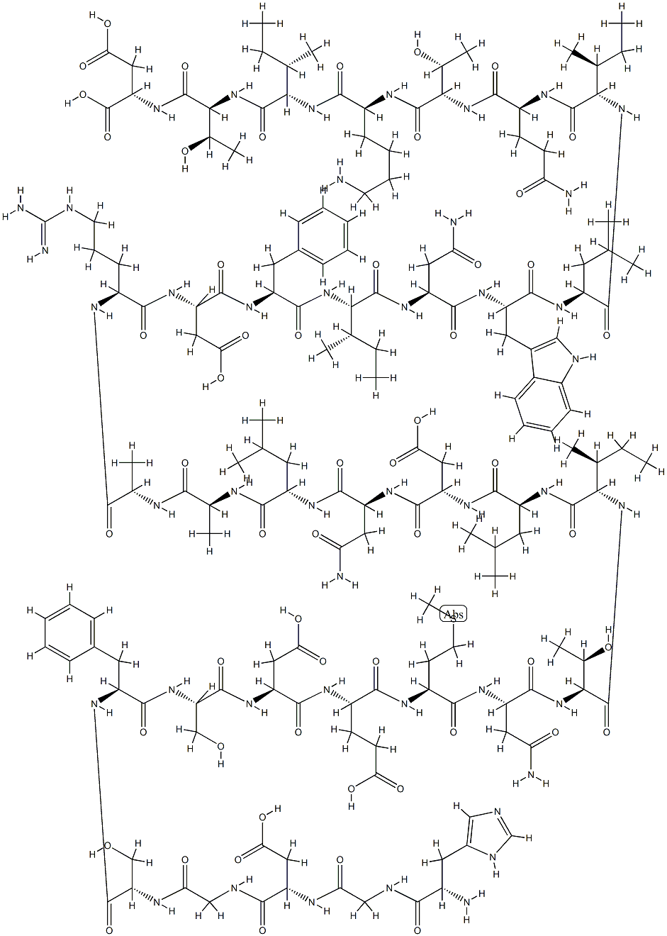 Teduglutide Structure