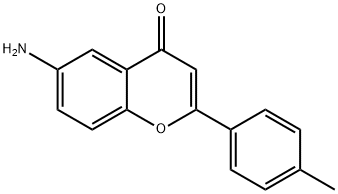 4H-1-Benzopyran-4-one,6-amino-2-(4-methylphenyl)-(9CI) Struktur