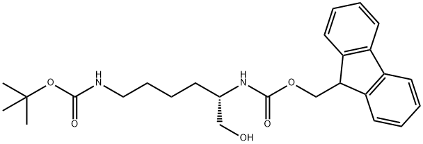 Fmoc-L-Lysinol(Boc), 198561-38-5, 结构式