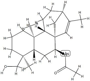 Kaur-15-ene-7β,19-diol 7-acetate Struktur