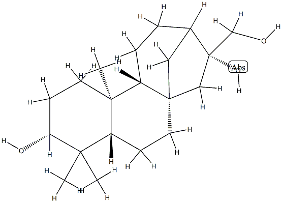 kaurane-3,16,17-triol Struktur