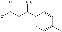 methyl 3-amino-3-(4-methylphenyl)propanoate Structure