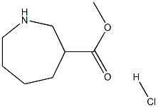 六氢-1H-氮杂卓-3-羧酸甲酯盐酸盐, 198959-48-7, 结构式