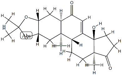 14-Hydroxy-2β,3β-(isopropylidenebisoxy)-5β-androst-7-ene-6,17-dione|