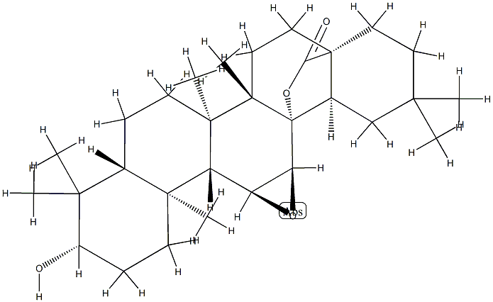 2,6B-DIHYDROXY-3-OXO-11A,12A-EPOXY-24-NORURSA-1,4-DIEN-28,13B-OLIDE, 19897-41-7, 结构式